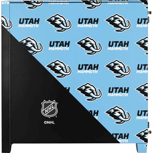 NHL Utah Mammoth Logo Pattern Corsair 4000D Tempered Glass Mid-Tower ATX Case Skin